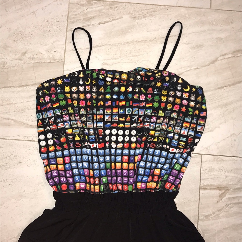 😜 Super fun Emoji Romper 😁